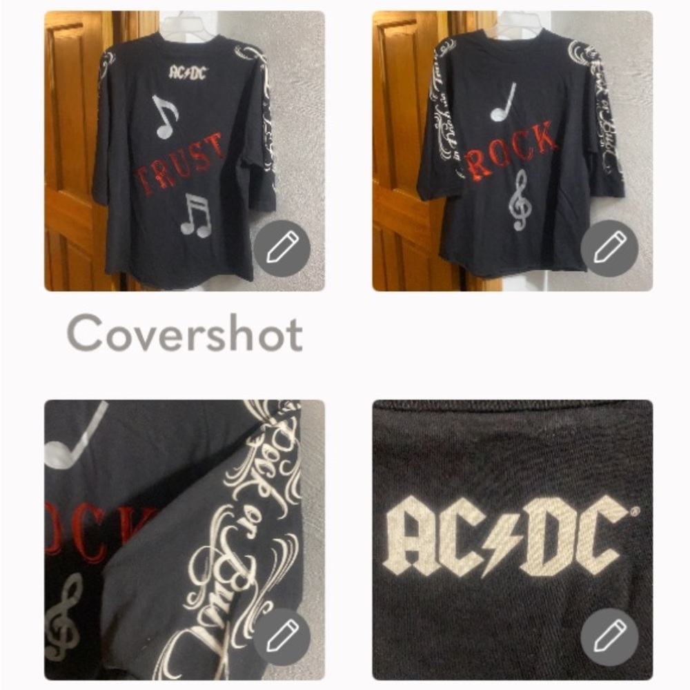 AC/DC Rock or bust in Rock we trust Jersey M